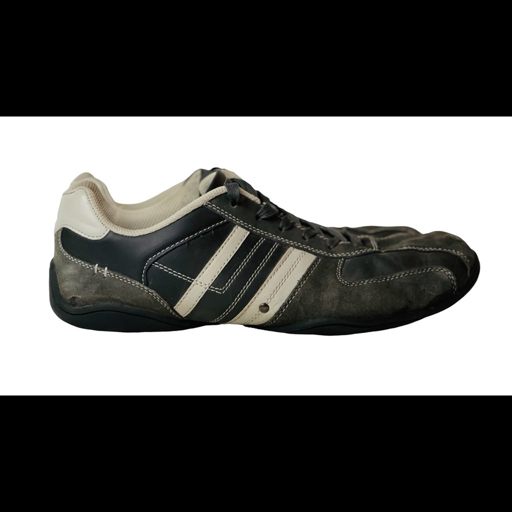 PERRY ELLIS America Casual Oxford Sneaker Grey/Tan Shoes Men’s Size 13